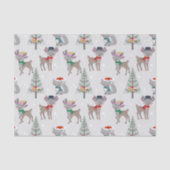 Kleine kerstfeestboer Deer Tissuepapier (Voorkant)