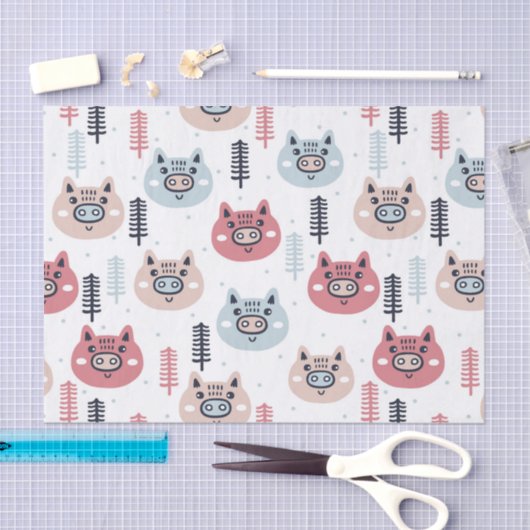 Kleine kerstfeestjes tissuepapier (Craft)