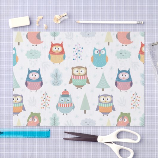 Kleine kerstfeestjes tissuepapier (Craft)