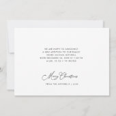 Kleine kerstkaart aankondiging (Achterkant)