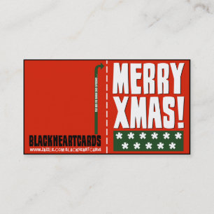 Kleine kerstkaarten visitekaartje