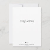 Kleine Kerstman en zijn klein rendier Feestdagenkaart (Achterkant)