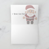 Kleine Kerstman Feestdagen Kaart (Binnen)