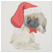 Kleine Kerstman Pekingees Stof (Swatch)