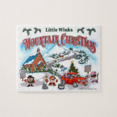 Kleine kerstpuzzel in de Winks Mountain Legpuzzel (Horizontaal)