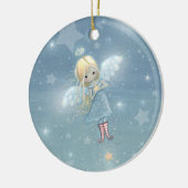Kleine Kerstster Engel Ornament (Links)