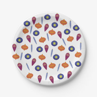 Kleine kerstversieringen papieren bordje