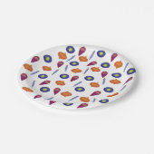 Kleine kerstversieringen papieren bordje (Gekanteld)