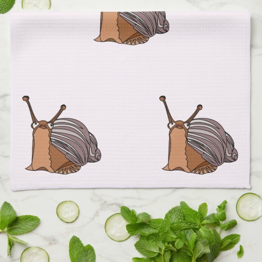 Kleine keukenhanddoek voor slakken - Uw kleuren -  (Gevouwen)