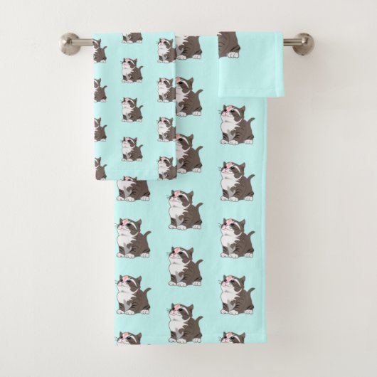 Kleine keukenhanddoeken - uw kleuren / tekst bad handdoek (Insitu)