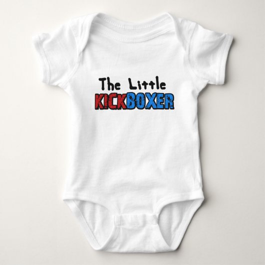 Kleine kickbokser-Baby Romper (Voorkant)
