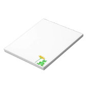 kleine kikker en gele bloem notitieblok (Linkerzijde)