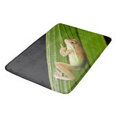 Kleine kikker op een blad badmat (Gekanteld)