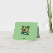 Kleine kikker op Lily Pad Bedankkaart (Achterkant)