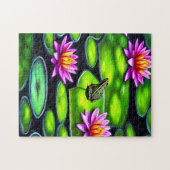 Kleine kikker op Lily Pad Legpuzzel (Horizontaal)