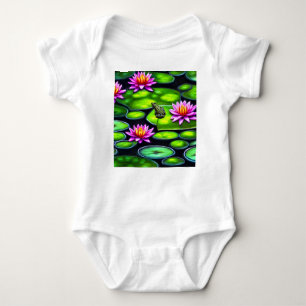 Kleine kikker op Lily Pad Romper