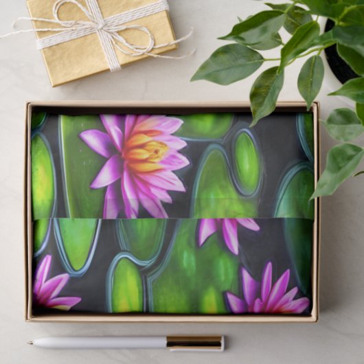 Kleine kikker op Lily Pad Tissuepapier (Geschenk)