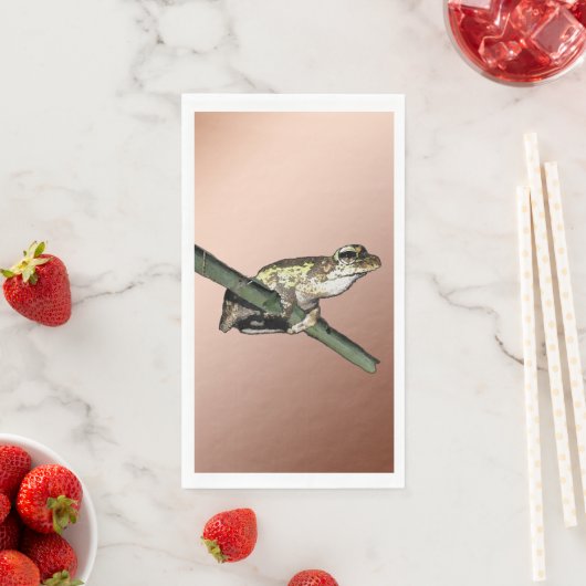 Kleine kikkerolie, schilder van de Guest Towel Nap Servet (Insitu)