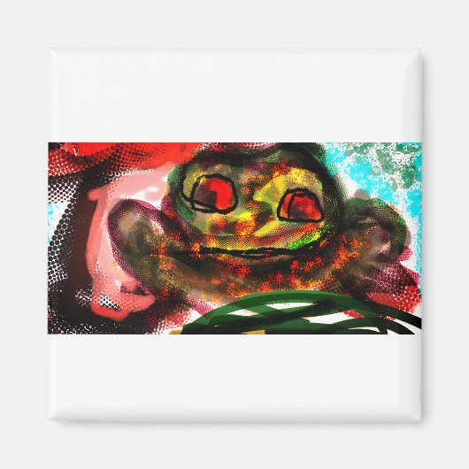 Kleine kikkerpaddenstoel magneet (Voorkant)