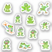 Kleine kikkervis Stickers (Voorkant)