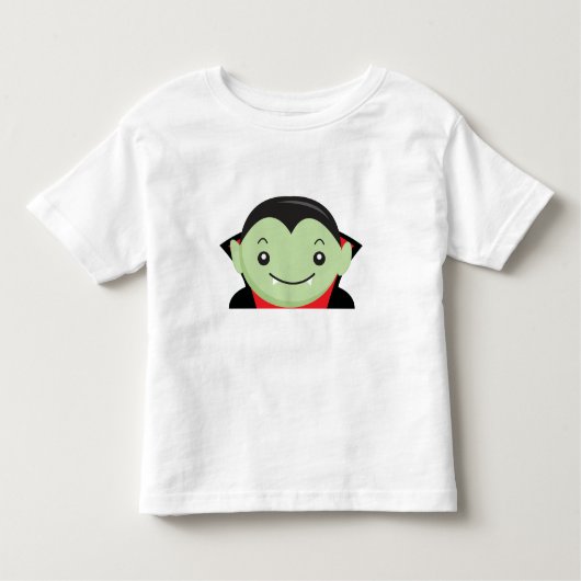 Kleine Kind Vampire Halloween Cartoon Character Kinder Shirts (Voorkant)