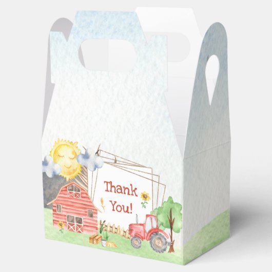 Kleine Kinder Boerderij Birthday Party Dank je Bedankdoosjes (Geopend)