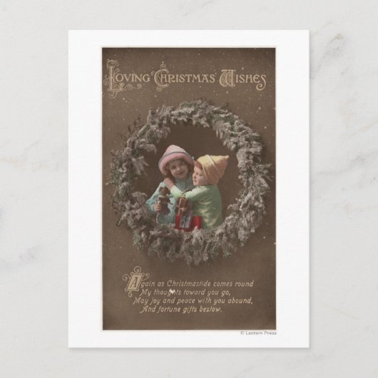 Kleine Kinder Embracing Briefkaart (Voorkant)