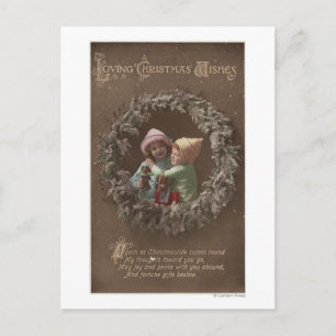 Kleine Kinder Embracing Briefkaart