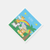 Kleine Kinder Safari-Oerwouden en voornaam Servet (Hoek)