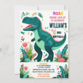 kleine kinder schattige jongens T drie 3 rex 3e ve Kaart (Voorkant)