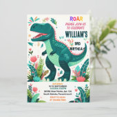 kleine kinder schattige jongens T drie 3 rex 3e ve Kaart (Staand voorkant)