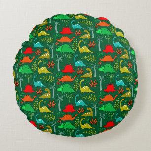 Kleine Kinderen Dinosaurus Kinderkamer Decoratie Rond Kussen