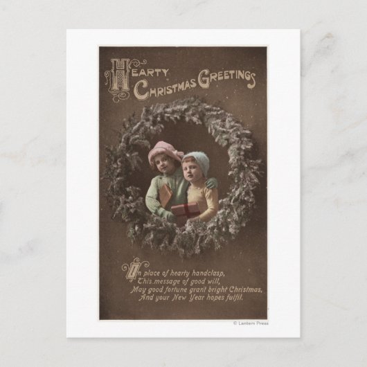 Kleine Kinderen in Armclasp Briefkaart (Voorkant)