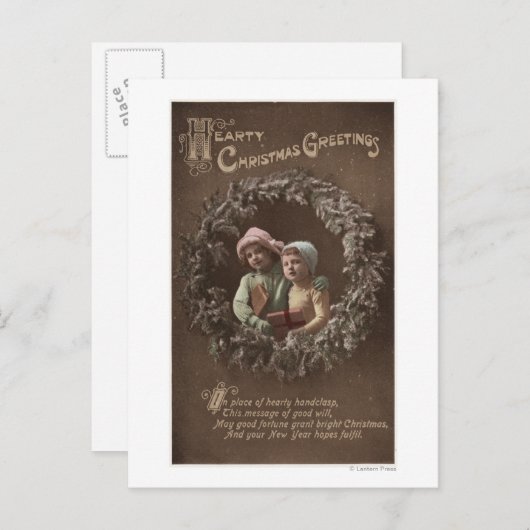 Kleine Kinderen in Armclasp Briefkaart (Voorkant / Achterkant)