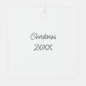  kleine kinderen kerst gepersonaliseerd metalen ornament (Achterkant)