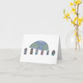 Kleine kinderen van de kaarten van de wereldnota (Gele Bloem)