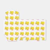 kleine kip bedankdoosjes (Uitgevouwen)