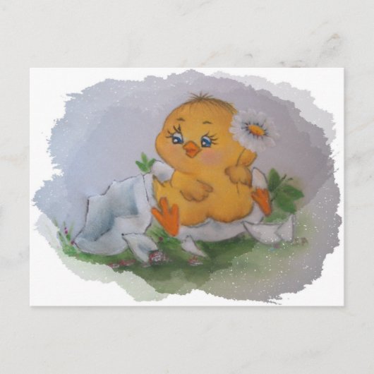Kleine kip briefkaart (Voorkant)