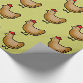 Kleine kip cadeaupapier (Hoek)