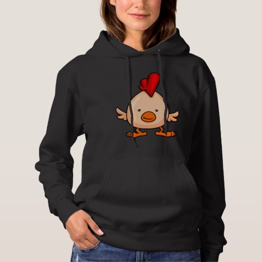 kleine kip hoodie (Voorkant)
