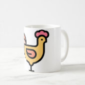 Kleine kip koffiemok (Voorkant rechts)