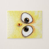 Kleine kip met grote ogen - Kunst tekenen Legpuzzel (Horizontaal)