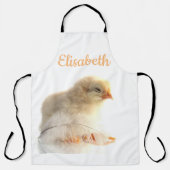 kleine kip Pas deze sjabloon aan Schort (Voorkant)