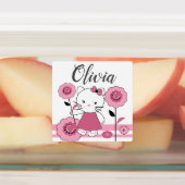 Kleine kitten, kitten, schattig voor meisje, baby, labels (Aangebracht)