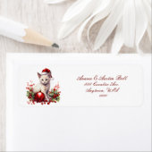 Kleine Kittens gekleed voor Kerstmis Etiket (Insitu)