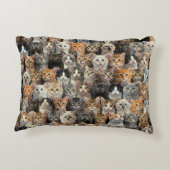 Kleine Kittens Parade Accent Kussen (Achterkant)