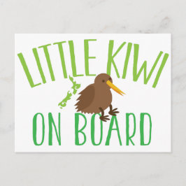 Kleine kiwi aan boord (Nieuw-Zeelandse moederschap Briefkaart