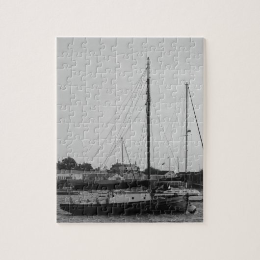 Kleine Klassieke Jacht Legpuzzel (Verticaal)
