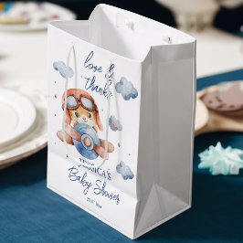 Kleine kleine baby shower piloot medium cadeauzakje