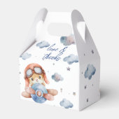 Kleine kleine baby shower van een piloot bedankdoosjes (Achterkant)